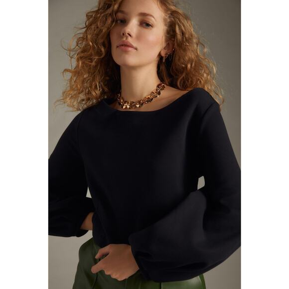 Anthropologie Maeve Corset Sweatshirt - New - Size Large - Picture 3 of 5